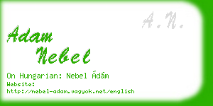 adam nebel business card