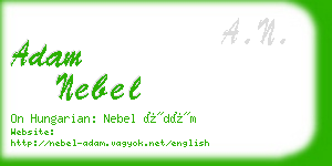 adam nebel business card